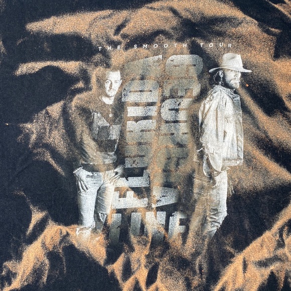 Florida Georgia Line The Smooth Tour Bleached T-Shirt: Size XXL - Picture 3 of 10